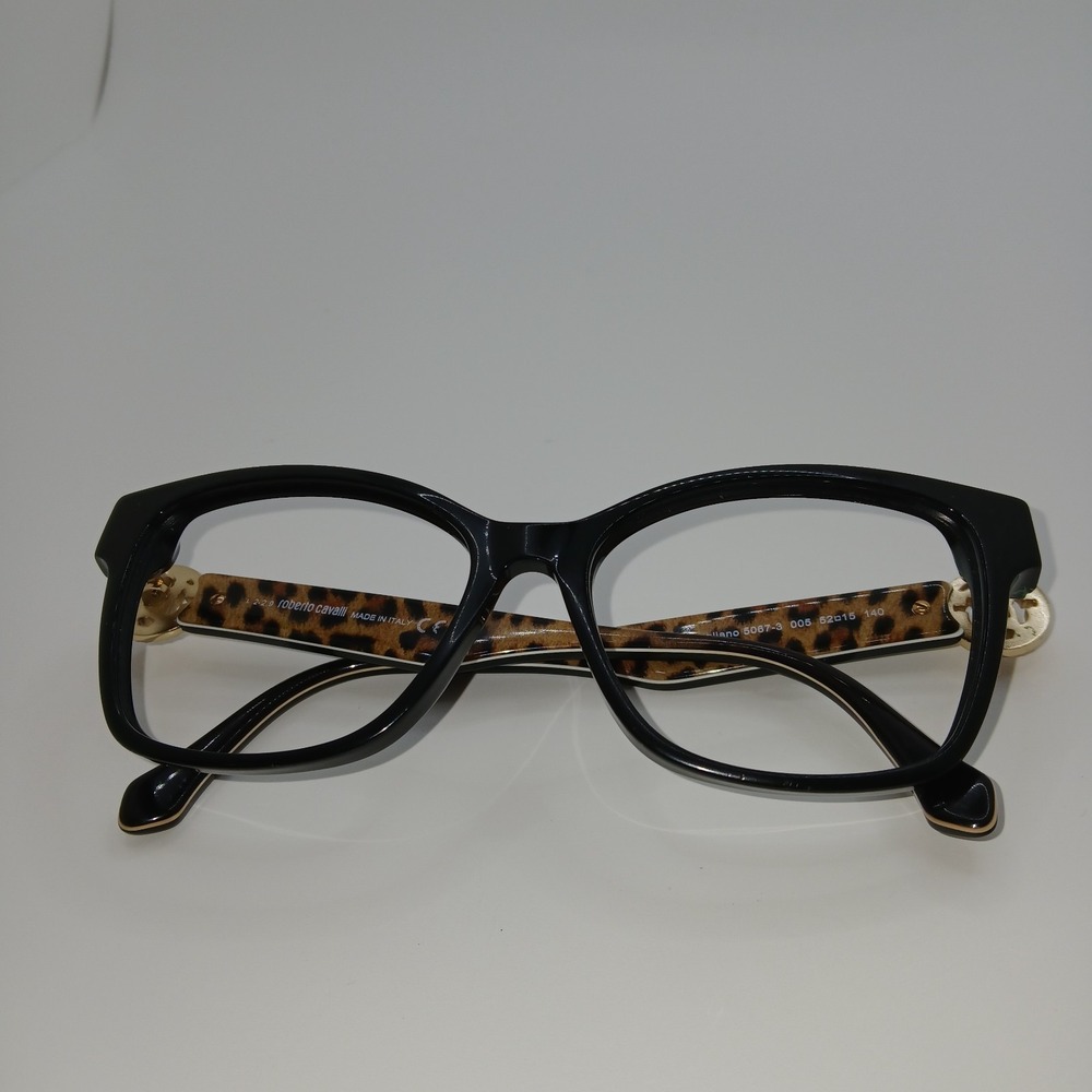 Roberto Cavalli Magliano 5067-3 005 Womens Eyeglasses Frame Black 52-15-140 mm